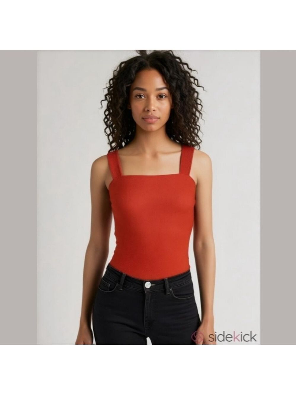NWT SHOW Me Your MuMu Rory Ribbed Square Neck Top